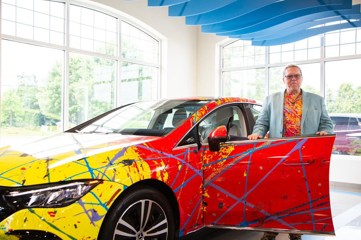Houston Artists Jumper Maybach with Mercedes-Benz Art Car