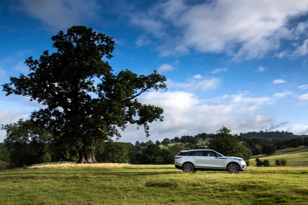 Range Rover Velar in a field