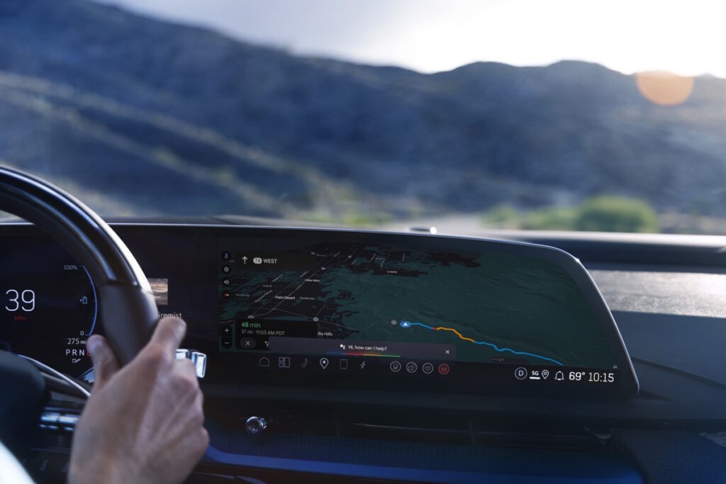 The 2026 Cadillac OPTIQ-V delivers signature tech features including Google built-in compatibility infotainment experience, featuring Google Maps and Google Assistant